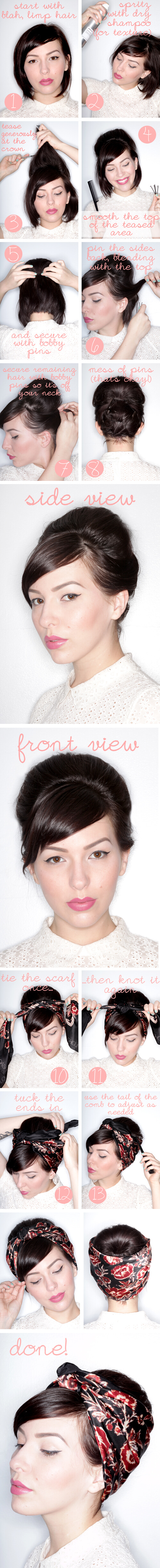 Faux Updo Tutorial For Short Hair