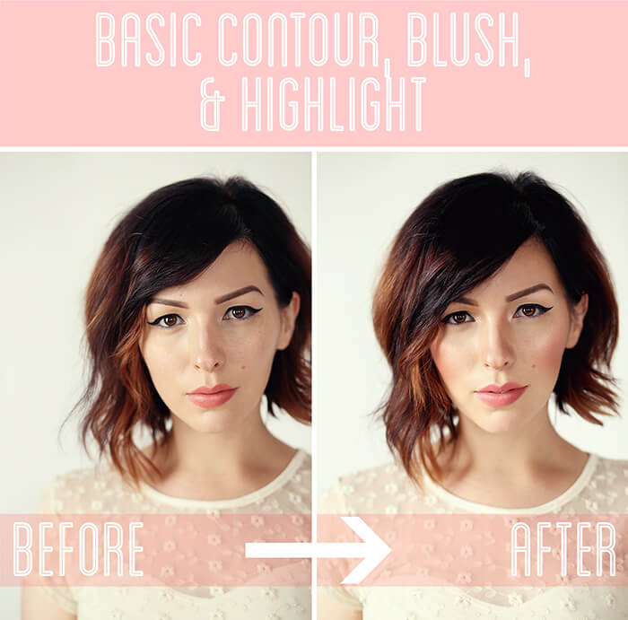 Basic Contour, Blush, and Highlight Tutorial