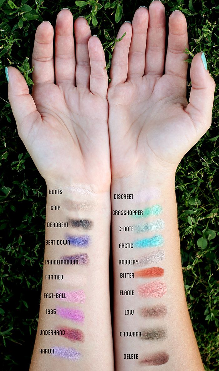 urban decay vice palette swatches