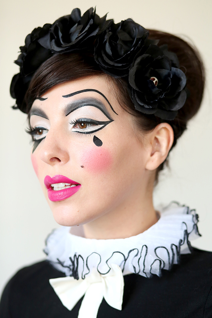 harlequin doll makeup tutorial