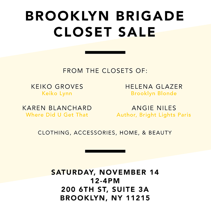 brooklyn brigade closet sale