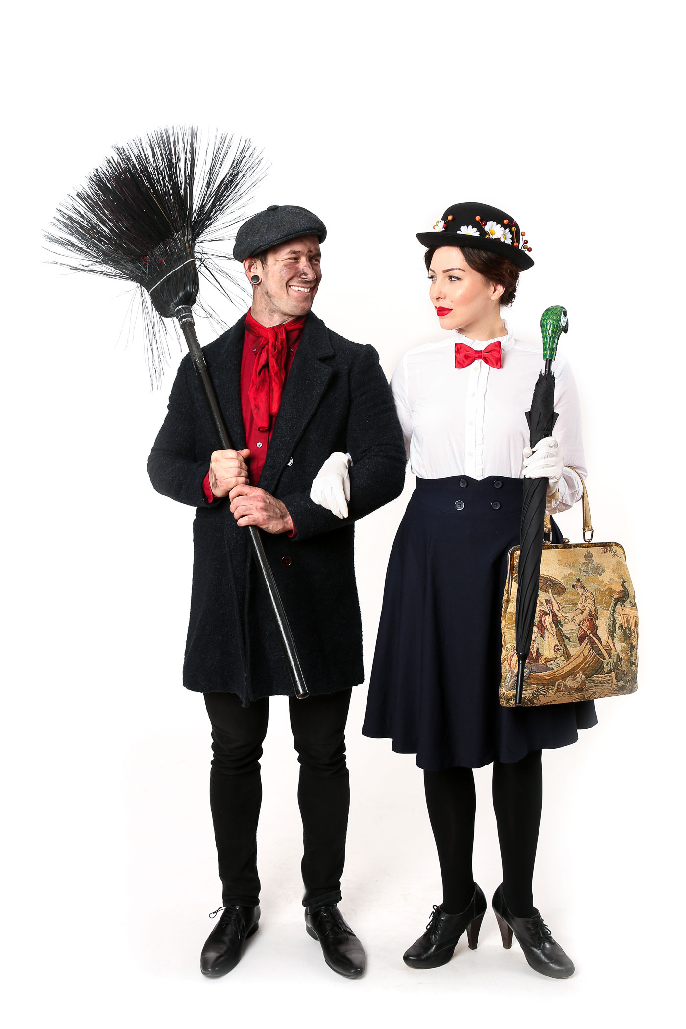 mary poppins and bert costume, keiko lynn and bobby hicks
