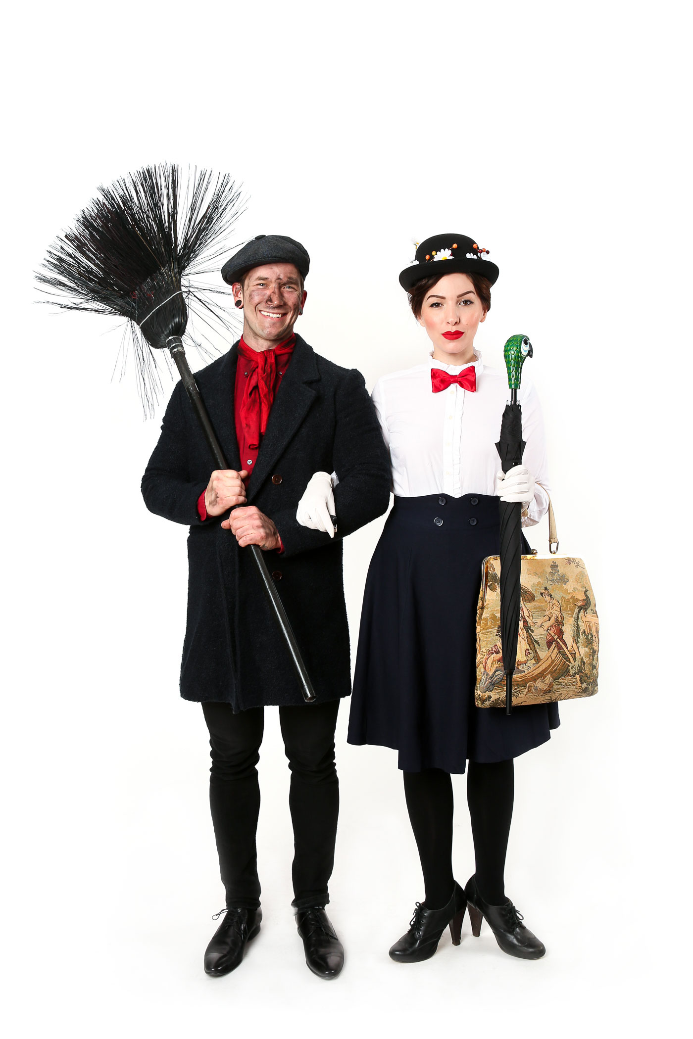mary poppins and bert couples costume, keiko lynn and bobby hicks