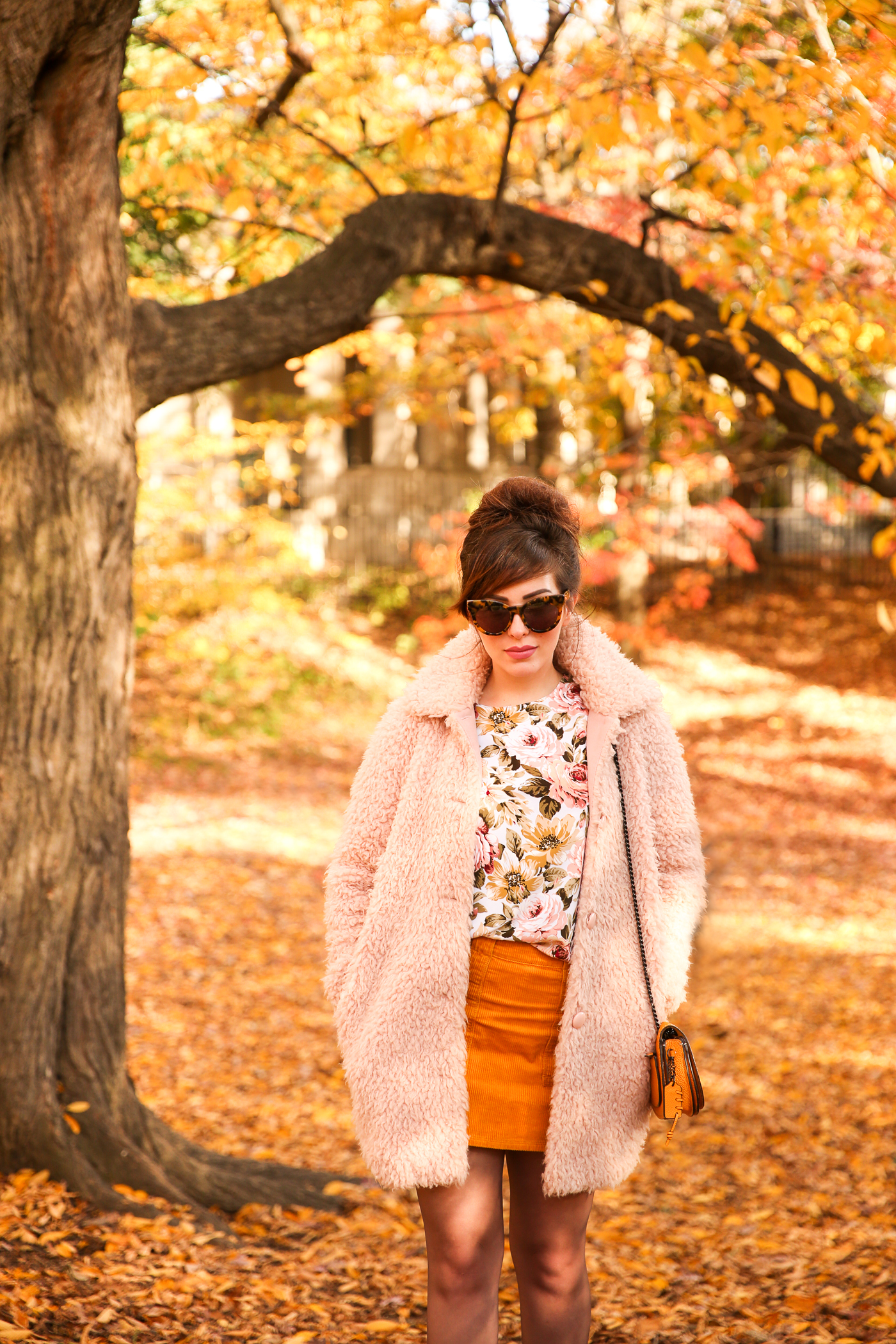 blush and marigold fall outfit