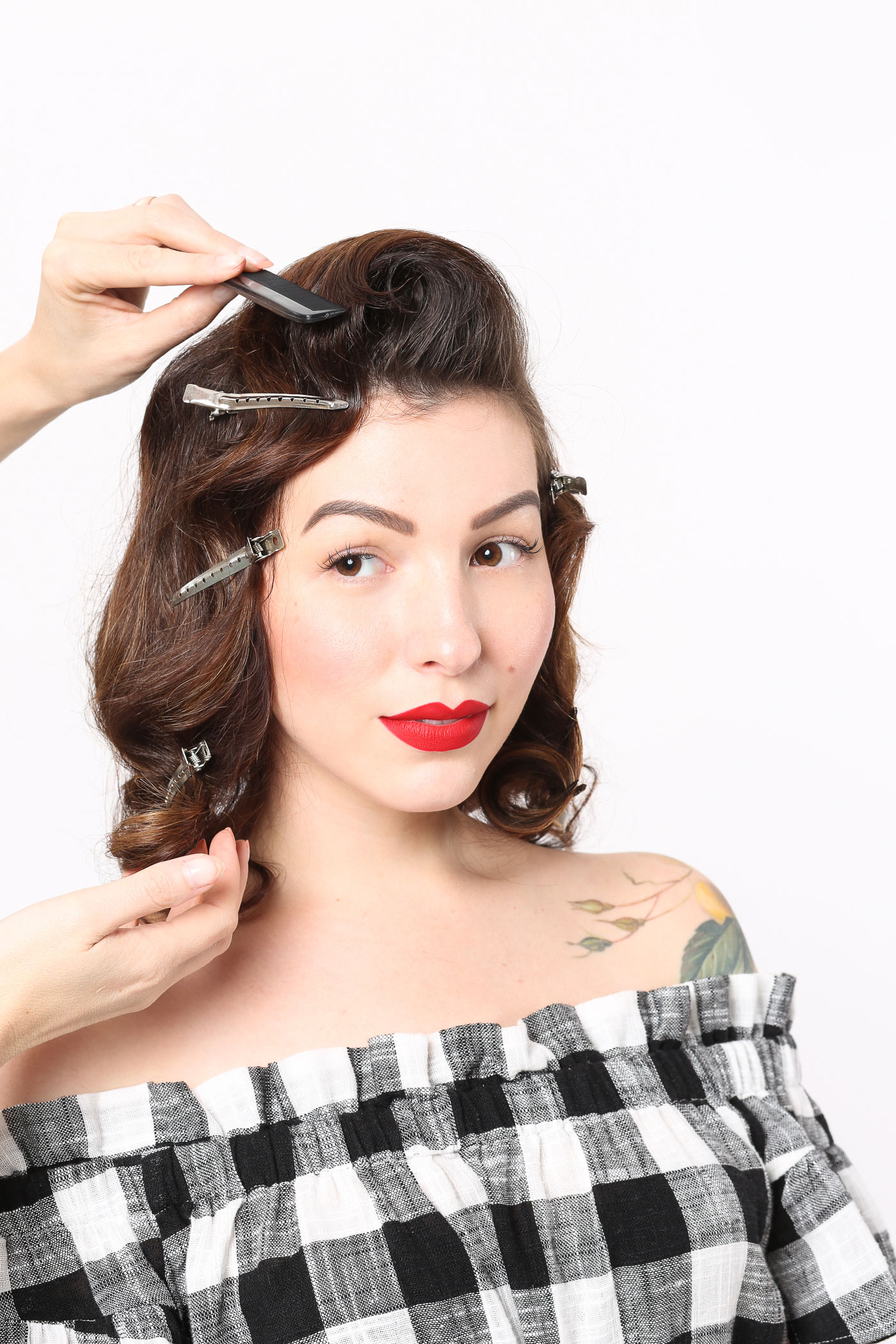 retro waves vintage hairstyle tutorial
