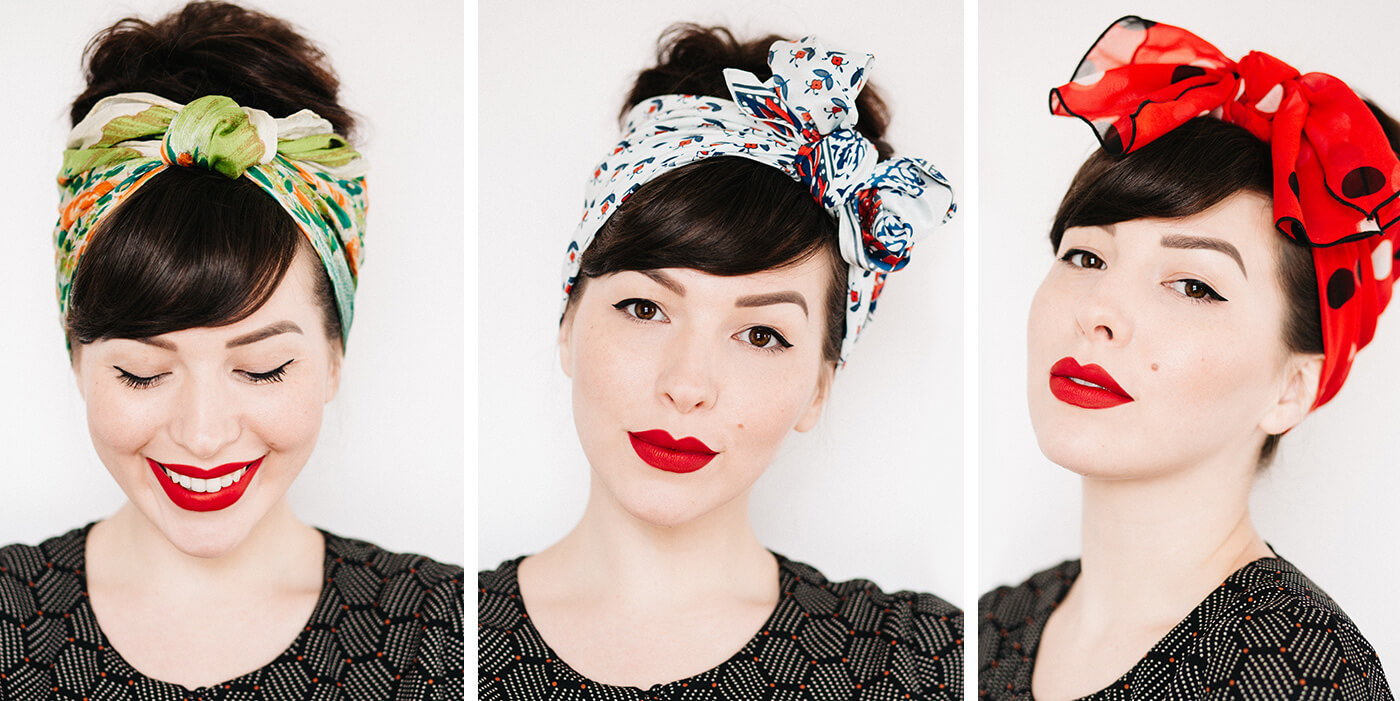 How to tie a head scarf 3 different ways with video tutorial