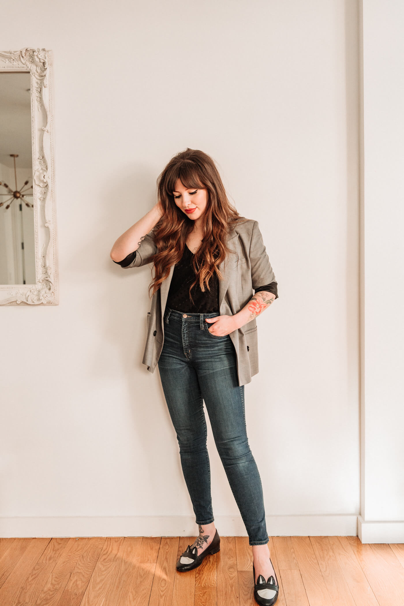 four ways to style high waisted jeans