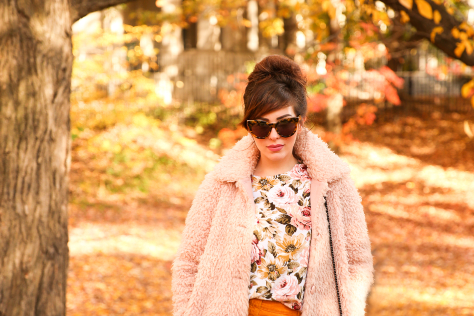 blush and marigold fall outfit