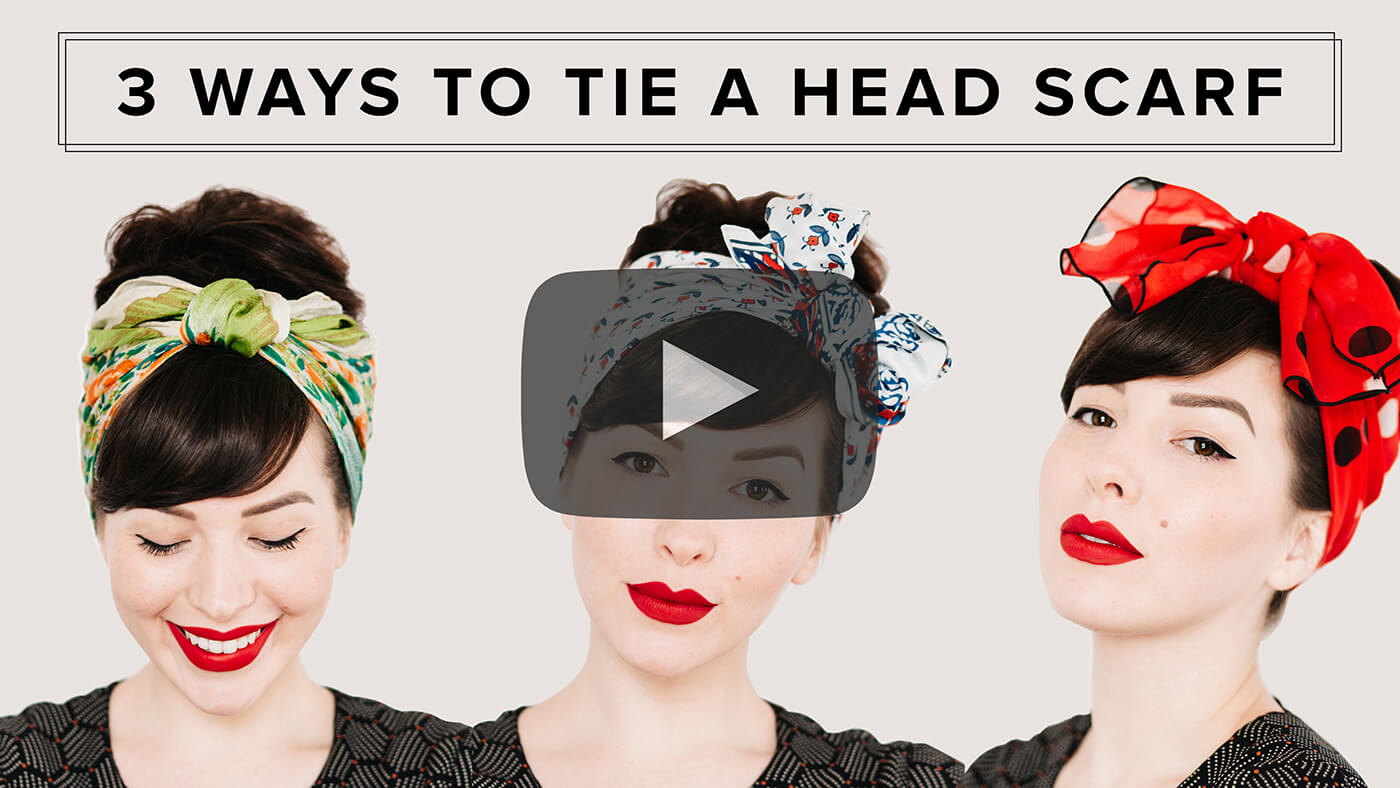 How to tie a head scarf 3 different ways with video tutorial | Keiko Lynn