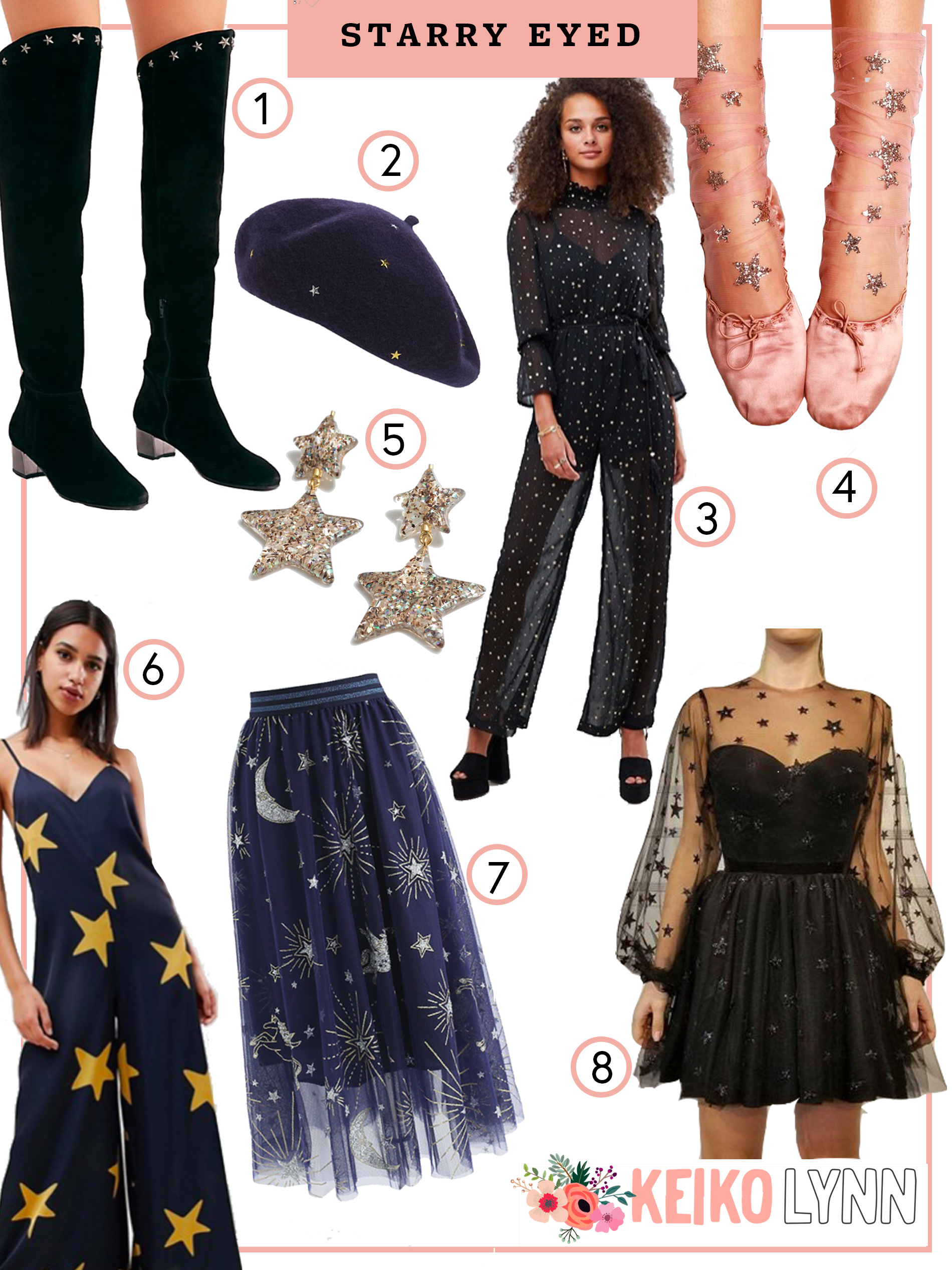 collage of star print shopping guide