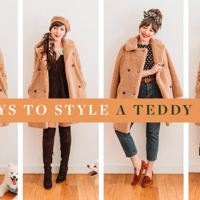 4 ways to style a teddy coat