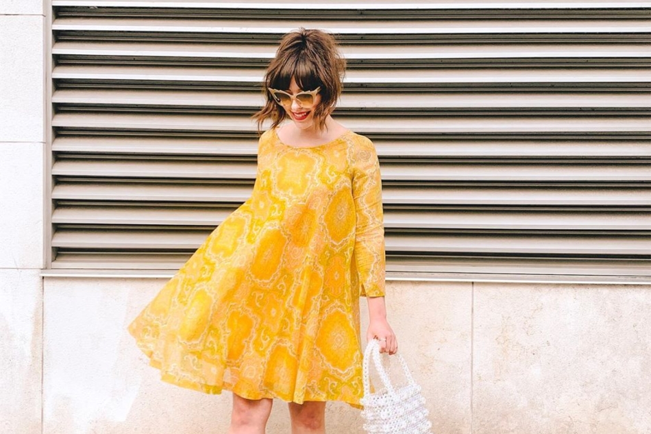 woman in yellow dress for Weekend Link Roundup