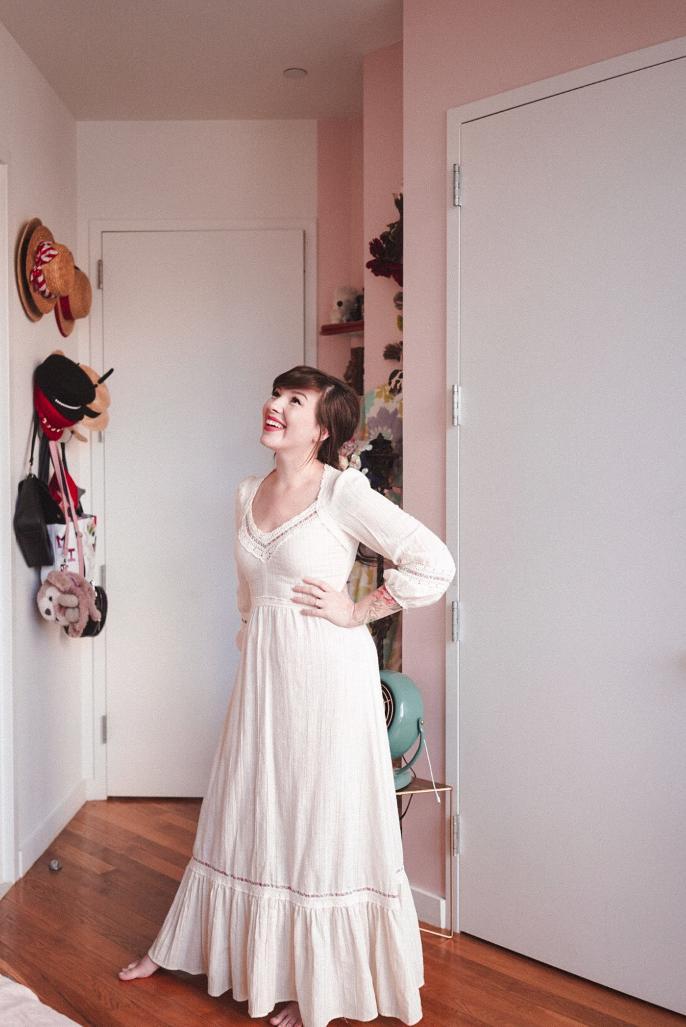 vintage gauzy cotton dress.