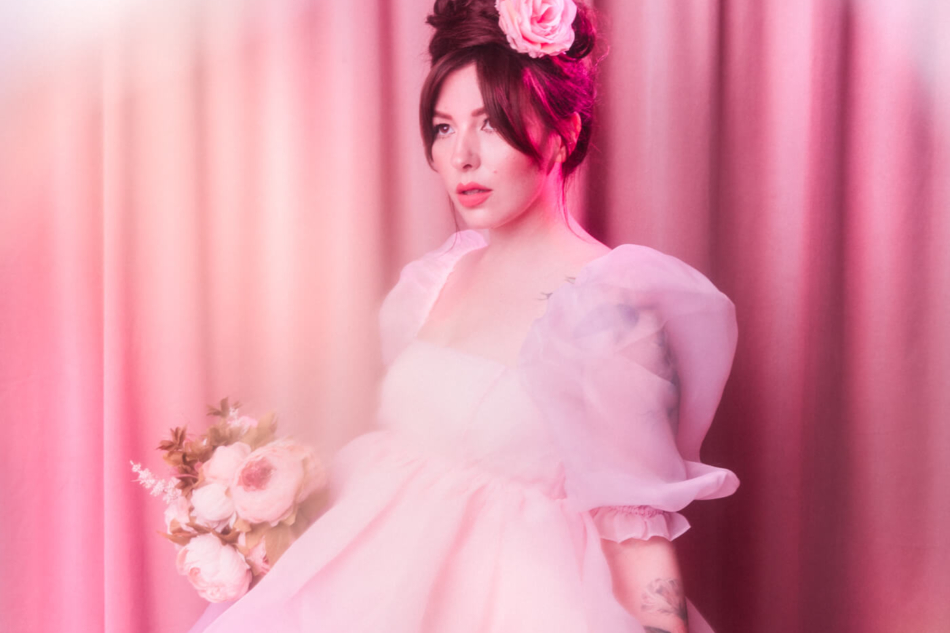 pink selkie the puff dress