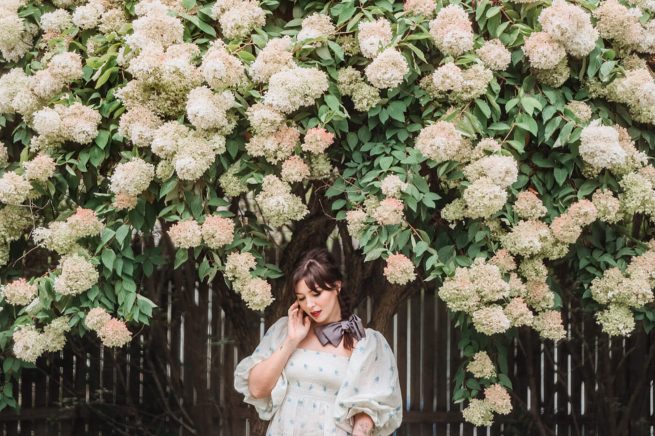 sleeper loungewear puffy sleeve linen dress-1