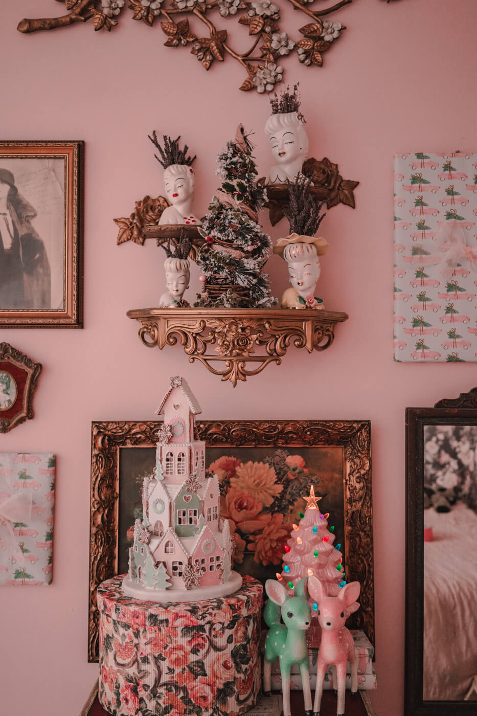 Pastel Christmas Decor with Homegoods