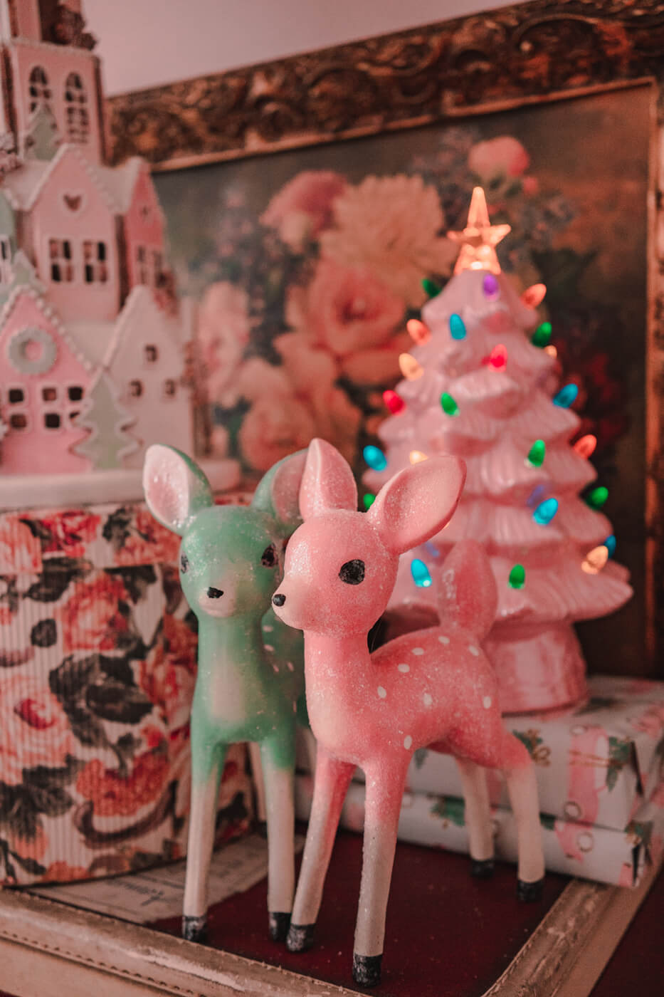 Pastel Christmas Decor with Homegoods