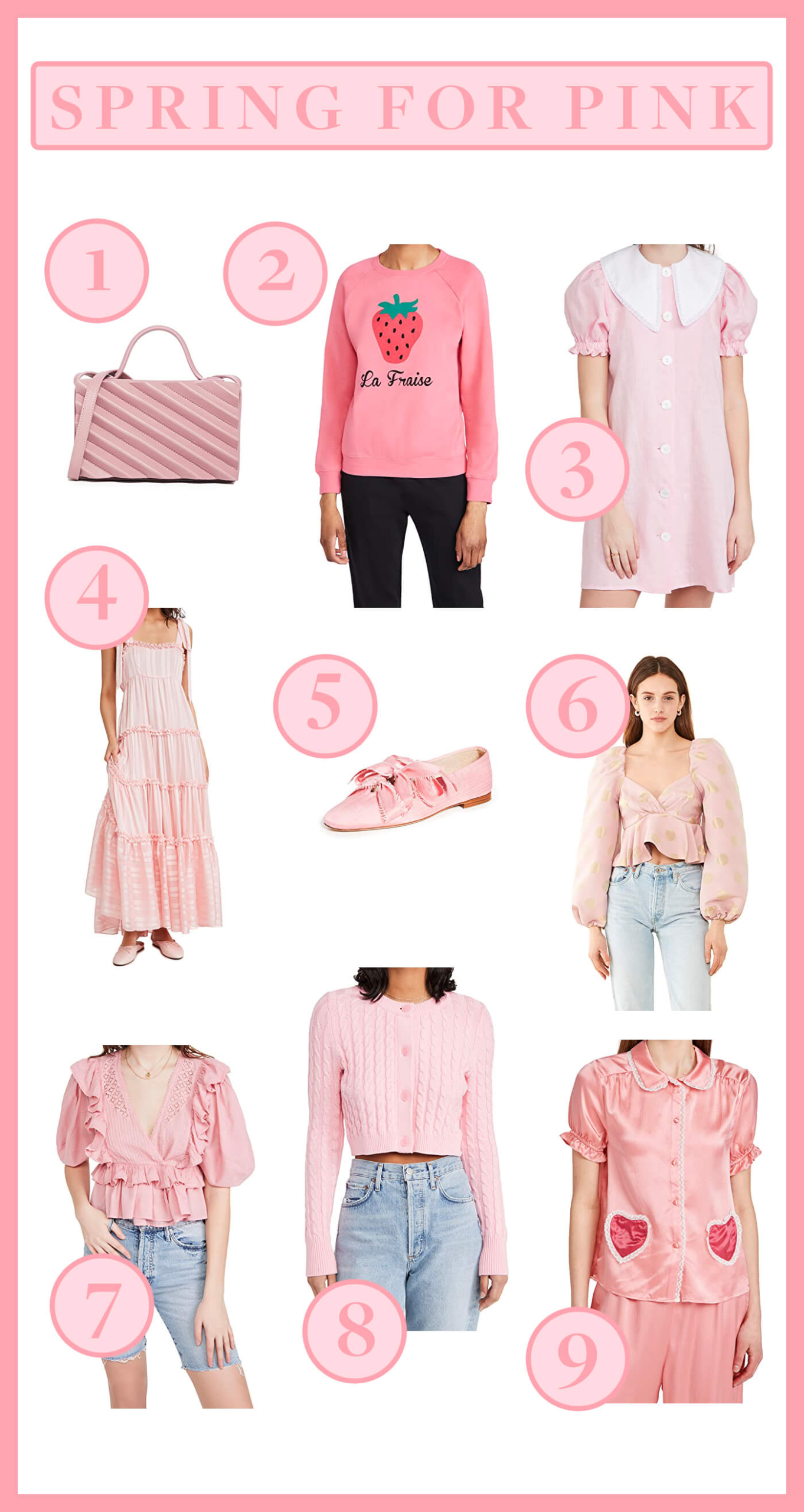 spring pink clothing inspiration