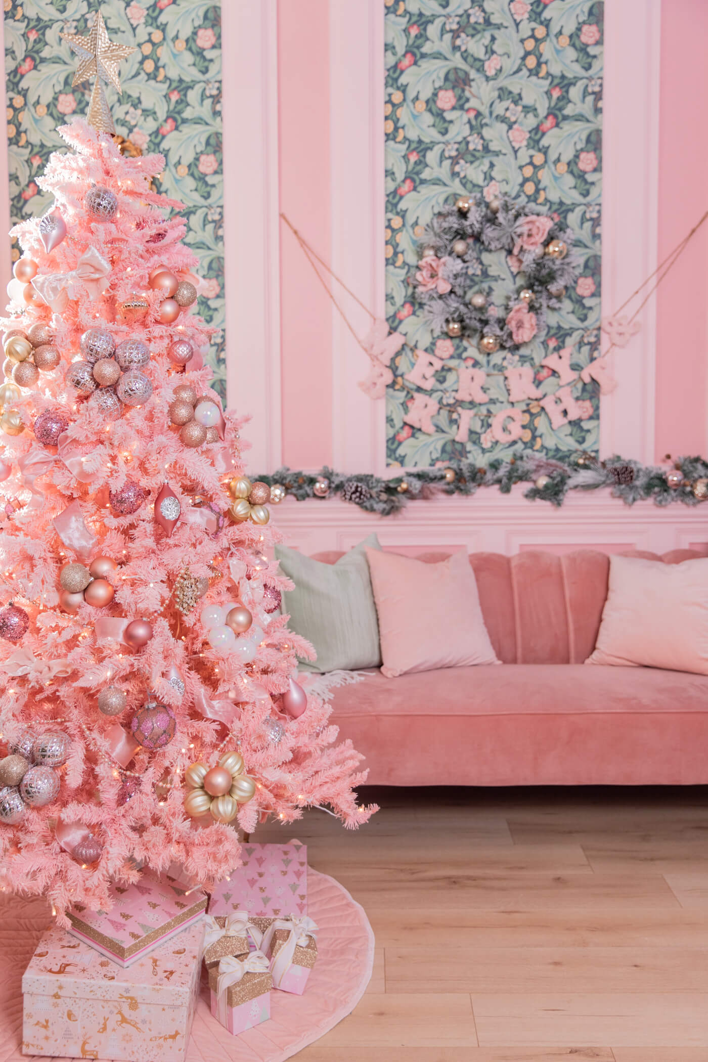 homegoods pink christmas decor pink christmas tree