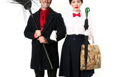 mary poppins and bert costume, keiko lynn and bobby hicks